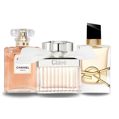 Set di 3 profumi | Chanel COCO MADEMOISELLE, Yves Saint Laurent LIBRE i CHLOÉ 100 ml
